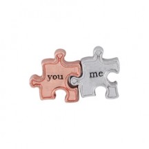YOU AND ME PUZZLE PIECE CHARM